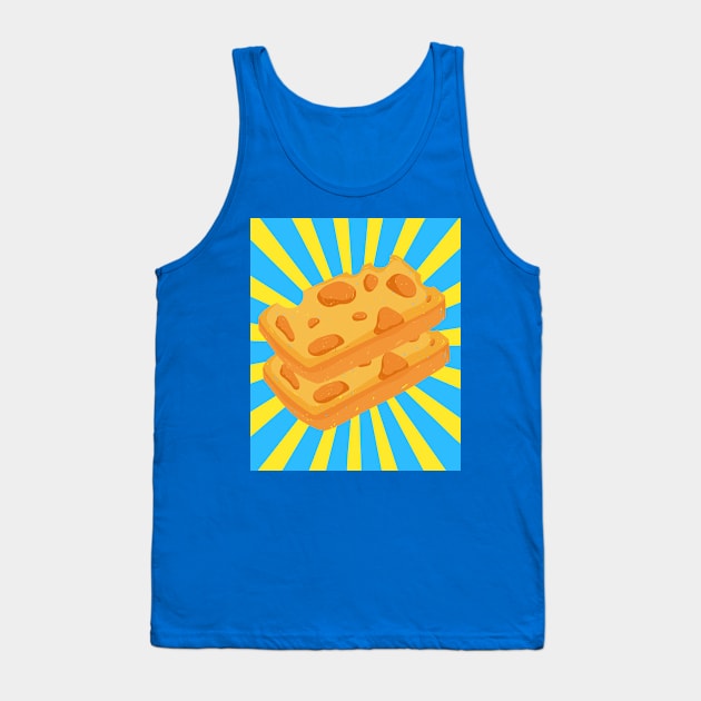 Cheese Full Of Holes In Every Way Tank Top by flofin